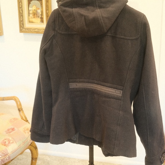 Abercrombie & Fitch Navy Blue Coat Size Large - Picture 2 of 2